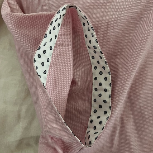Ted Baker Mens Short Sleeve Textured Button Down Pink Size 2, NWOT - Picture 4 of 4